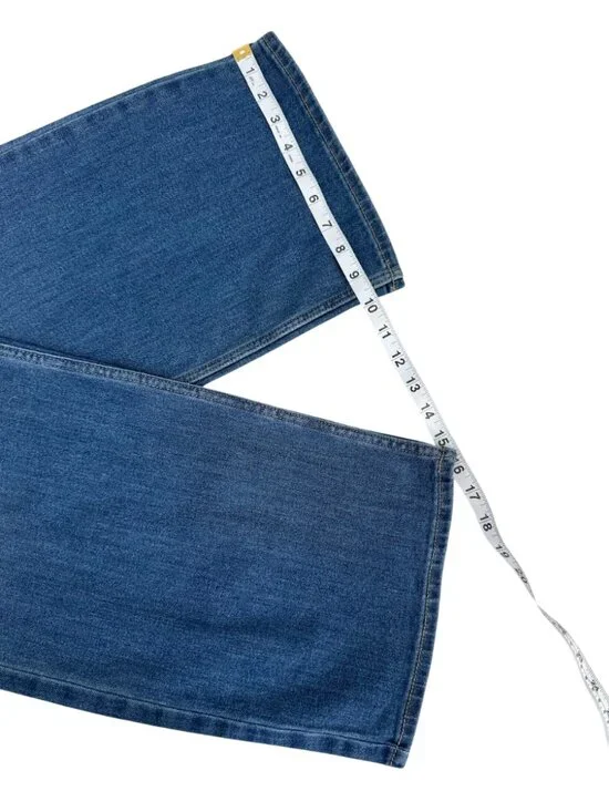 Old Navy High Rise Wow Wide Leg Jeans Light Wash Stretch Casual Size 2 - Picture 9 of 11